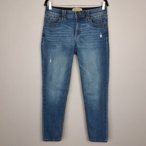 Democracy Ab Technology Midrise Lightly Distressed Skinny Jeans size 8